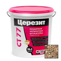 Штукатурка декоративная акриловая Ceresit (Церезит) CT 77 мозаичная Sierra 2 25 кг