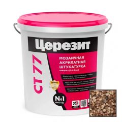 Штукатурка декоративная акриловая Ceresit (Церезит) CT 77 мозаичная Sierra 5 25 кг