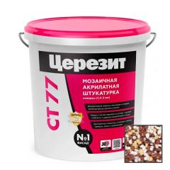Штукатурка декоративная акриловая Ceresit (Церезит) CT 77 мозаичная Morocco 3 25 кг