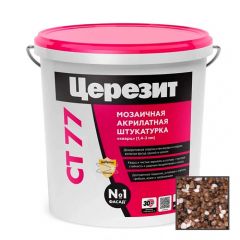 Штукатурка декоративная акриловая Ceresit (Церезит) CT 77 мозаичная Peru 2 25 кг