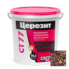 Штукатурка декоративная акриловая Ceresit (Церезит) CT 77 мозаичная Peru 4 25 кг