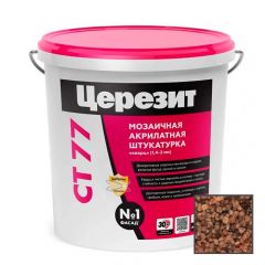 Штукатурка декоративная акриловая Ceresit (Церезит) CT 77 мозаичная Peru 6 25 кг