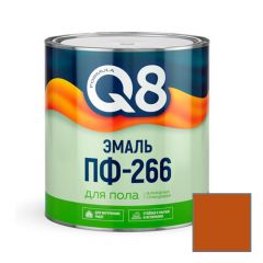 Эмаль алкидная для пола Formula Q8 ПФ-266 желто-коричневая 1,9 кг