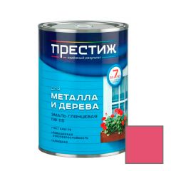 Эмаль алкидная для дерева и металла Престиж Standart ПФ-115 атмосферостойкая розовая 0,9 кг