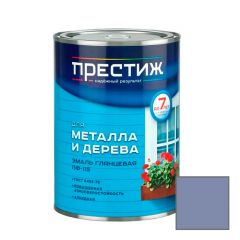 Эмаль алкидная для дерева и металла Престиж Standart ПФ-115 атмосферостойкая ультрамарин 0,9 кг