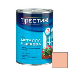 Эмаль алкидная для дерева и металла Престиж (Prestige) Standart ПФ-115 атмосферостойкая кремовая 0,9 кг