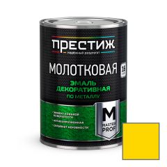 Эмаль декоративная по металлу Престиж (Prestige) с молотковым эффектом Золотистая 0,8 кг