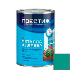 Эмаль алкидная для дерева и металла Престиж Standart ПФ-115 атмосферостойкая бирюзовая 0,9 кг