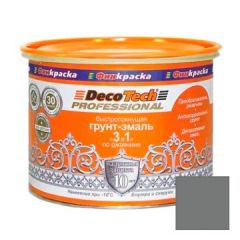 Грунт-эмаль по ржавчине Decotech Professional 3 в 1 Графит RAL 7024 2,2 л