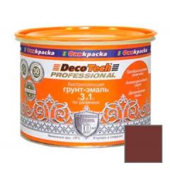 Грунт-эмаль по ржавчине Decotech Professional 3 в 1 Красно-коричневый RAL 3005 2,2 л