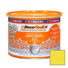 Грунт-эмаль по ржавчине Decotech Professional 3 в 1 Ярко-желтый RAL 1021 2,2 л