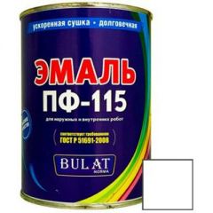 Эмаль Bulat (Булат) Norma белая ПФ-115 0,8 л