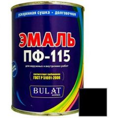 Эмаль Bulat (Булат) Norma черная ПФ-115 0,8 л