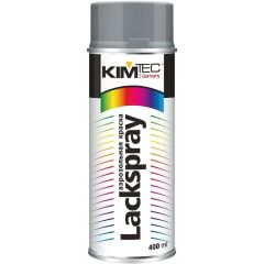 Эмаль аэрозольная Kim tec (Ким Тек) акриловая серый 400 мл