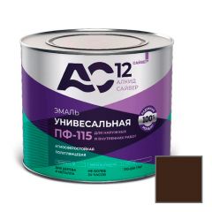 Эмаль алкидная Сайвер (Syver) ПФ-115 АС12 универсальная полуглянцевая шоколадная 5 кг