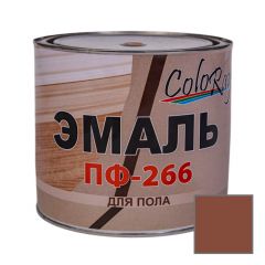Эмаль ColoRay ПФ-266 для пола желто-коричневая 0,9 кг