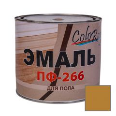 Эмаль ColoRay ПФ-266 для пола золотисто-коричневая 0,9 кг