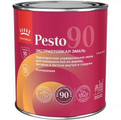Эмаль алкидная Tikkurila/Tikkivala (Тиккурила/Тиккивала) Pesto 90 высокоглянцевая база С 0,9 л