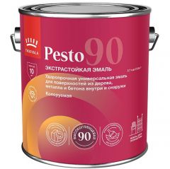 Эмаль алкидная Tikkurila/Tikkivala (Тиккурила/Тиккивала) Pesto 90 высокоглянцевая база С 2,7 л