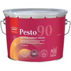 Эмаль алкидная Tikkurila/Tikkivala (Тиккурила/Тиккивала) Pesto 90 высокоглянцевая база С 9 л
