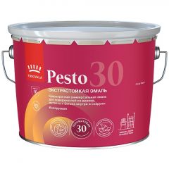 Эмаль алкидная Tikkurila/Tikkivala (Тиккурила/Тиккивала) Pesto 30 полуматовая А 9 л