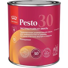 Эмаль алкидная Tikkurila/Tikkivala (Тиккурила/Тиккивала) Pesto 30 полуматовая С 0,9 л