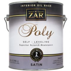 Лак полиуретановый Zar Interior Oil Base Poly полуматовый 3,78 л (32913)