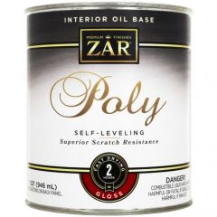 Лак полиуретановый Zar Interior Oil Base Poly глянцевый 0,946 л (32812)