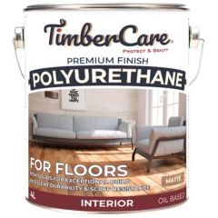 Лак полиуретановый TimberCare Polyurethane Oil Base износостойкий ультраматовый/matte прозрачный (350380) 4 л