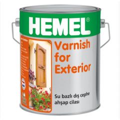 Лак для наружных работ на водной основе Hemel Varnish for Exterior полуматовый 5500Н Бесцветный 2,5 л