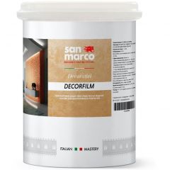 Лак защитный San Marco (Cан Марко) Decorfilm для декоративных покрытий полуматовая Neutro (Бесцветная) 1 л, R3740238/1