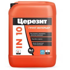 Грунтовка Ceresit (Церезит) IN 10 интерьер Зима 10 л