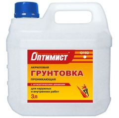 Грунтовка Оптимист акриловая G 102 проникающая 1 л