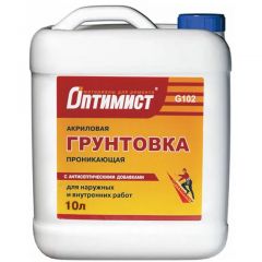 Грунтовка Оптимист акриловая G 102 проникающая 5 л