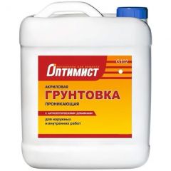 Грунтовка Оптимист акриловая G 102 проникающая 50 л