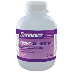 Грунт-концентрат Оптимист 1:10 G 106 влагоизолятор проникающий 0,5 л