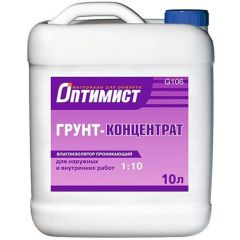 Грунт-концентрат Оптимист 1:10 G 106 влагоизолятор проникающий 10 л