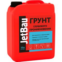 Грунтовка глубокого проникновения Jetbau (Джетбау) 10 л