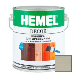 Морилка для древесины на водной основе Hemel Aqua Decorative Colorant 1213Н Светло-серая 0,1 л