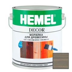 Морилка для древесины на водной основе Hemel Aqua Decorative Colorant 1214Н Серая 0,1 л