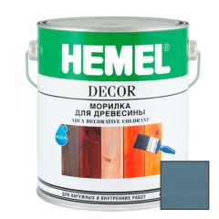 Морилка для древесины на водной основе Hemel Aqua Decorative Colorant 1221Н Серо-голубая 0,1 л