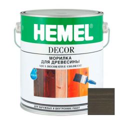 Морилка для древесины на водной основе Hemel Aqua Decorative Colorant 1224Н Графит 0,1 л
