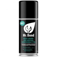 Спрей-смазка Mr.Bond (Мр.Бонд) 907 для монтажа пластиковых труб ПВХ 210 г