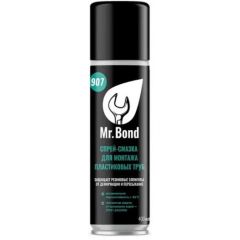 Спрей-смазка Mr.Bond (Мр.Бонд) 907 для монтажа пластиковых труб ПВХ 400 г