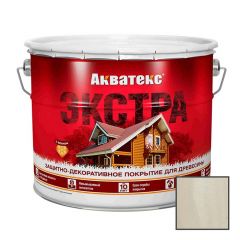 Защитно-декоративное покрытие Акватекс (Aquateks) Экстра для древесины Ваниль 9 л