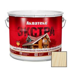 Защитно-декоративное покрытие Акватекс (Aquateks) Экстра для древесины Бесцветный 9 л