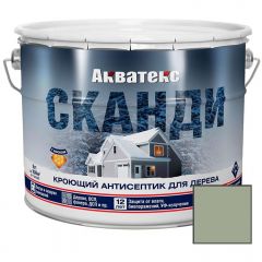 Кроющий антисептик для древесины Акватекс (Aquateks) Сканди База А Фьорд 9 л