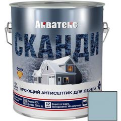 Кроющий антисептик для древесины Акватекс (Aquateks) Сканди База А Северное море 2,5 л