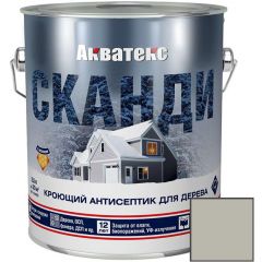 Кроющий антисептик для древесины Акватекс (Aquateks) Сканди База А Альпийское утро 2,5 л
