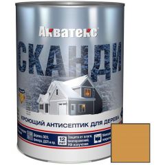 Кроющий антисептик для древесины Акватекс (Aquateks) Сканди База А Имбирь 0,75 л